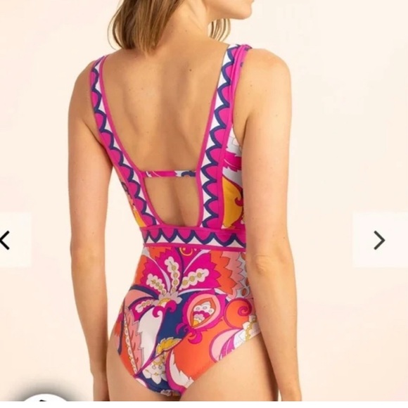 Colorful Trina Turk One Piece Swimsuit - Picture 3 of 4